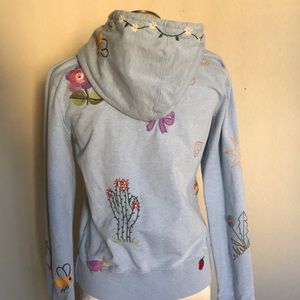 Lucky Brand Embroidered Zip Up